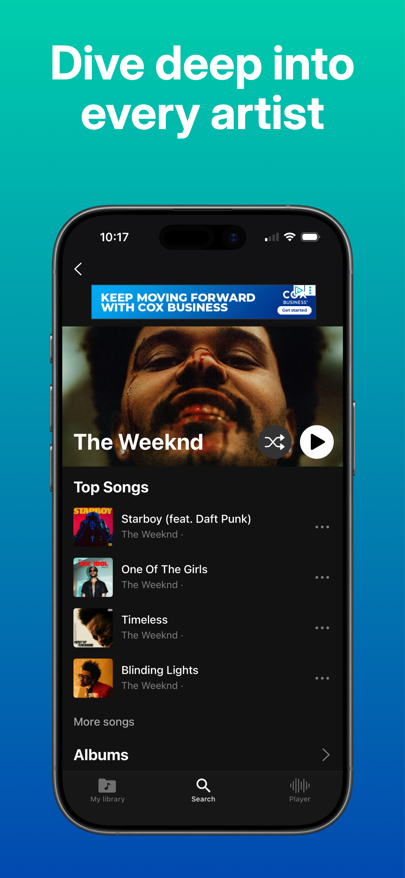 Trending Music app - Dive Deep Into Every Artist