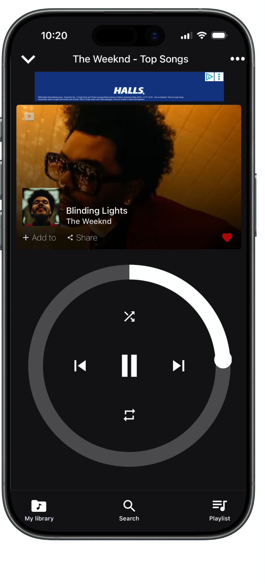 Trending Music App - Free music streaming interface