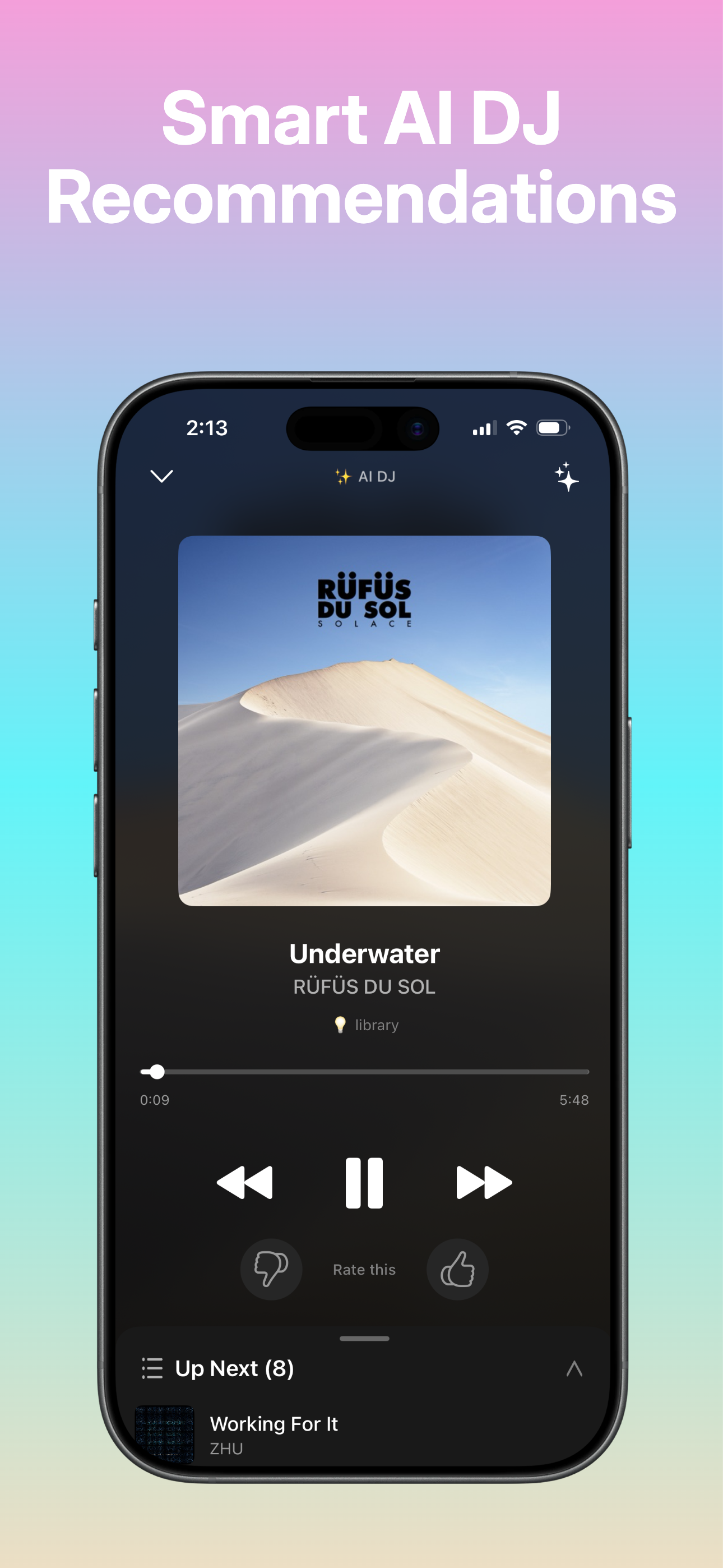 Trending Music app — Smart AI DJ recommendations